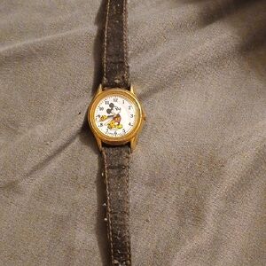 Gold and Black Women's Watch